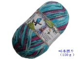 Opal 9461 レーゲンヴァルトXⅢ(6本撚り)青い鳥