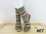 平和の靴下 KFS102 ロリポップ・グリーン 【23.0㎝】(対応サイズ:22.5cm～23.5cm)