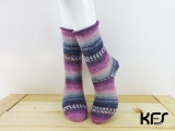 平和の靴下 KFS131 紫キャベツ【23.0㎝】 (対応サイズ:22.5cm～23.5cm)