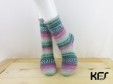 平和の靴下 KFS183 プルーン【24.0㎝】 (対応サイズ:23.5cm～24.5cm)
