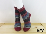 平和の靴下 KFS103 ワインレッド【24.0㎝】 (対応サイズ:23.5cm～24.5cm)