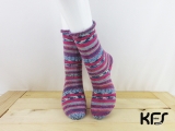 平和の靴下 KFS189 気仙沼”紫陽花”【24.0㎝】 (対応サイズ:23.5cm～24.5cm)