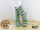 平和の靴下 KFS197 ヒスイ【24.0㎝】 (対応サイズ:23.5cm～24.5cm)