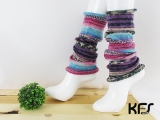 レッグウォーマー(ロング) KFS128アイスクリーム×Opal-Hundertwasser 3203
